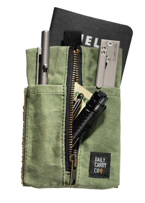 Daily Carry Co—EDC Carry Pouch Green